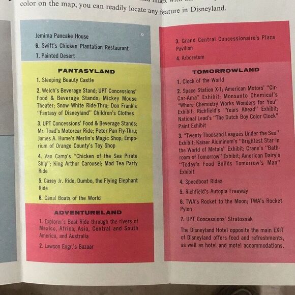 Disney land guide by Bank of America opening year, 1955 - Picture 10 of 10